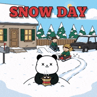 Sledding Christmas Time GIF by Kanpai Pandas
