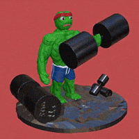 Working Out Pepe The Frog GIF by The LSD Hotel