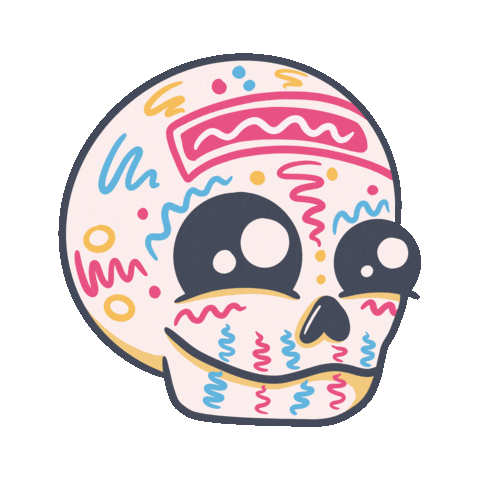 Mexico Skull Sticker