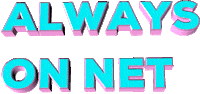 The Net Pink Sticker by AnimatedText