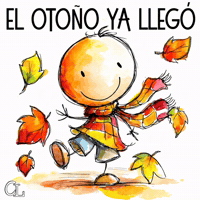 Fall Greeting Spanish GIF