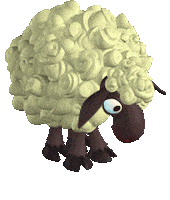 Lamb Eat Sticker by Melsoft