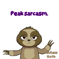 Sarcasm Sloth Sticker by VeeFriends