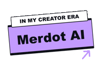Logo Click Here Sticker by Merdott