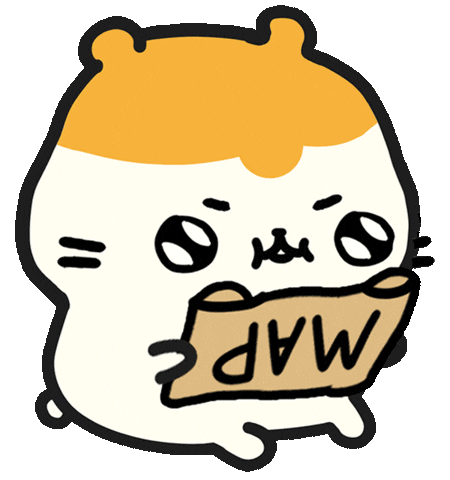 Hamster Navigate Sticker