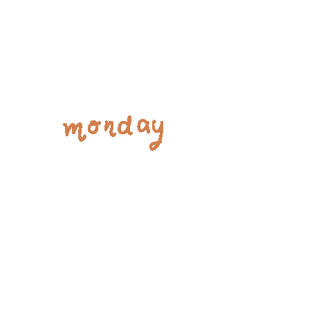 emmalouisebowers giphyupload monday day of the week monday sticker Sticker