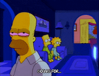 Tired Season 3 GIF by The Simpsons