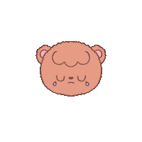 lui_klee sad crying bear tears Sticker