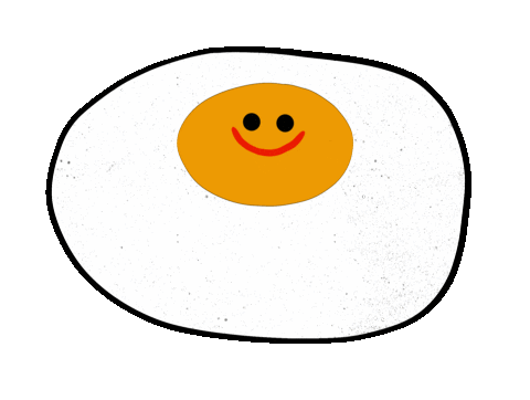 Happy Fried Egg Sticker by rhonturn