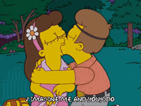 kissing homer simpson GIF