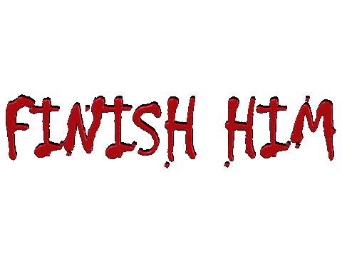 Finish Him Sticker by Justin