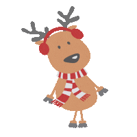 Reindeer Chillin Sticker by Minnesota Lottery