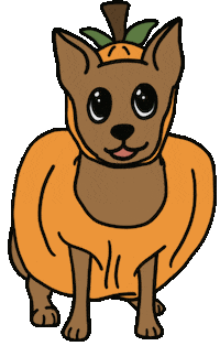 Dog Halloween Sticker by kynyoubelieveit