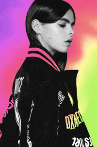 christiemorgan girl fashion rainbow model GIF