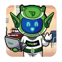 Robot Laptop Sticker by Dewabet Official