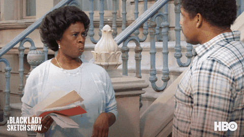 Surprise What GIF by A Black Lady Sketch Show