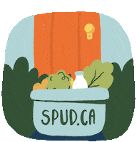 Grocery Thank You Sticker by SPUD.ca