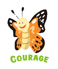 Courage Sticker by Insect Lore