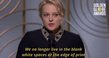 elizabeth moss we no longer live in the gaps between the stories GIF by Golden Globes
