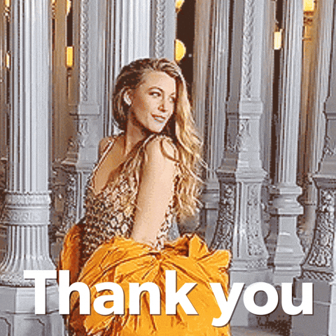 Thank You So Much GIF by Blake Lively Fan