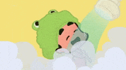 joie_suplementos feliz Cantor cantando banho GIF
