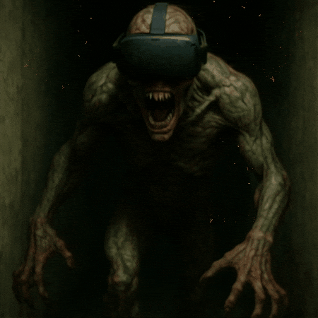 Virtual Reality Monster GIF by Preneura