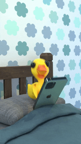PackyDuck reaction confused yellow duck GIF