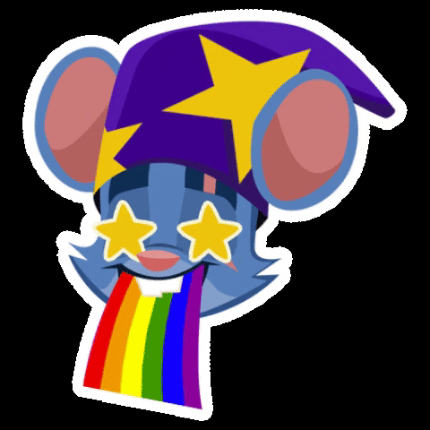 wildlifestudios giphygifmaker happy mobile rainbow GIF