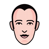 Wink Kiss Sticker by Karim Rashid