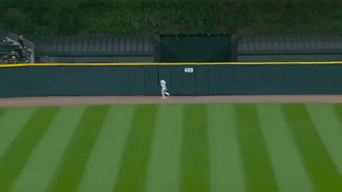 krahn23 giphygifmaker white sox luis robert robbed home run GIF
