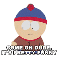 Stan Marsh Smile Sticker by South Park