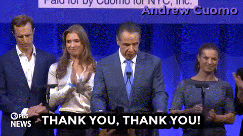 New York Thank You GIF by Andrew Cuomo