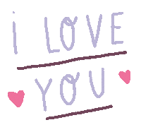 I Love You Text Sticker by Sara Maese