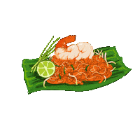 ExoticFoodThailand shrimp chopsticks exoticfood exoticfoodthailand Sticker