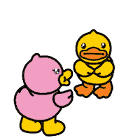 angry get out Sticker by B.Duck