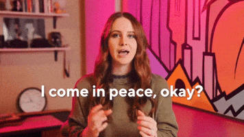 I come in peace