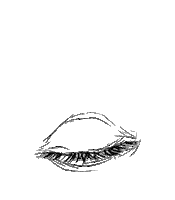 black and white eye STICKER