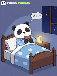 Sleep Panda GIF by Pandu Pandas
