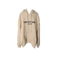 trevieuxclothing brand clothing cream hoodie Sticker