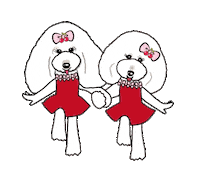Charlotte Poodle Sticker
