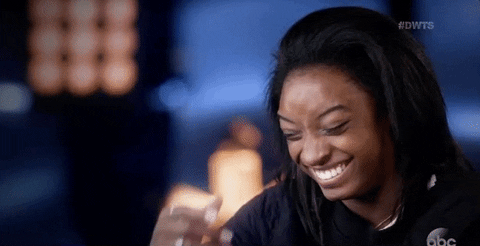 Embarrassed Simone Biles GIF by Dancing with the Stars