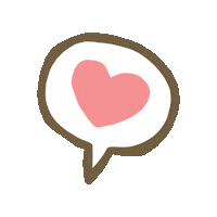 SuzyQdoughnuts love heart like speech bubble Sticker