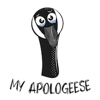 The Goose Crying Sticker by Bare Tree Media