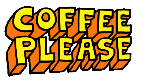 Coffee Break Sticker by Russell Taysom