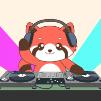 Red Panda Party GIF