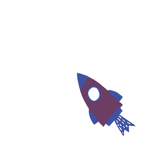 Spaceman Rocketship Sticker by ergoPouch