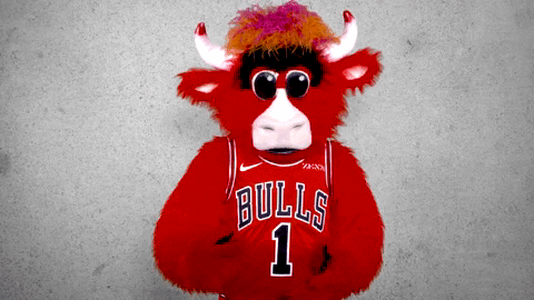 benny the bull reaction pack GIF by Chicago Bulls