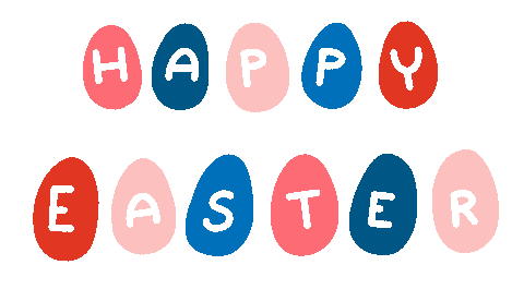 Happy Easter Eggs Sticker by PokaDesign