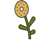 maevechocolate flower bee seattle cereal Sticker