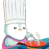 Breakfast Cooking Sticker by Pudgy Penguins